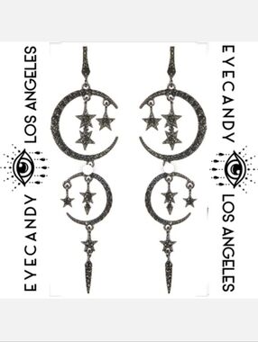 ⚘️Eye Candy Moon & Stars Earrings
